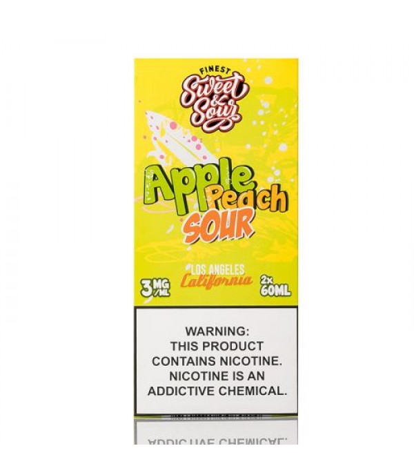 Apple Peach Sour Rings - Finest Sweet & Sour - 120mL