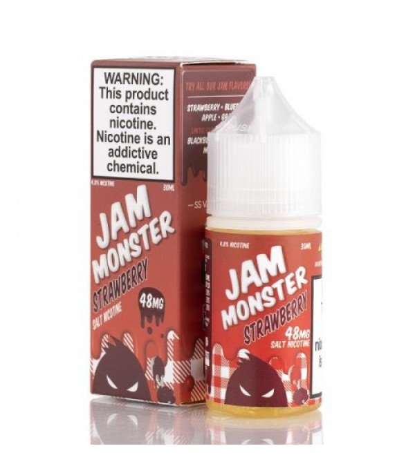 Strawberry - Jam Monster SALTS E-Liquid - 30mL