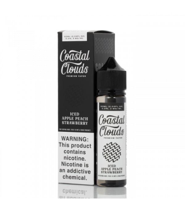 ICED Apple Peach Strawberry - Coastal Clouds Co. - 60mL