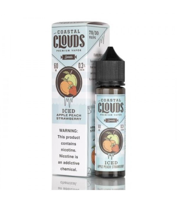 ICED Apple Peach Strawberry - Coastal Clouds Co. - 60mL