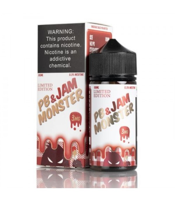 PB & Jam Monster STRAWBERRY - Jam Monster Liquids - 100mL