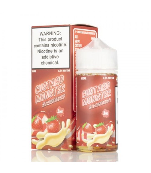 Strawberry Custard - Custard Monster - Jam Monster Liquids - 100mL
