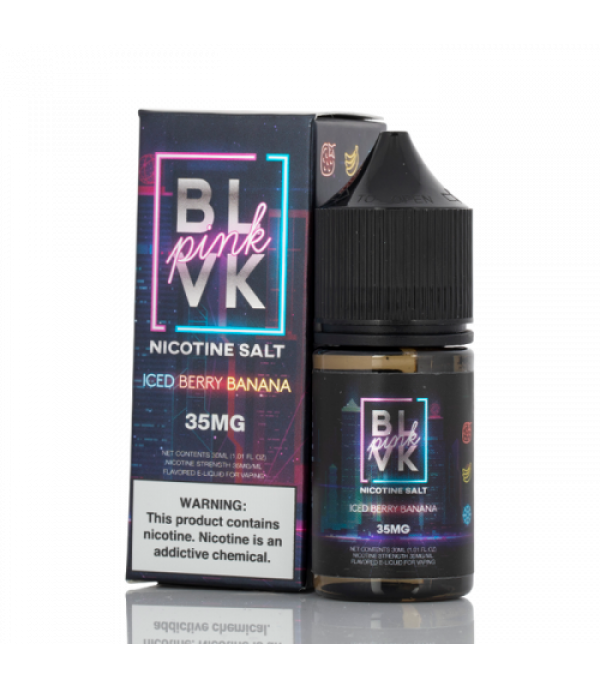 ICED Berry BANANA SALT - BLVK Pink Series - BLVK Unicorn - 30mL