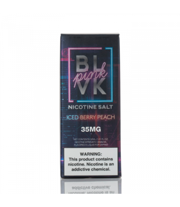 ICED Berry PEACH SALT - BLVK Pink Series - BLVK Unicorn - 30mL