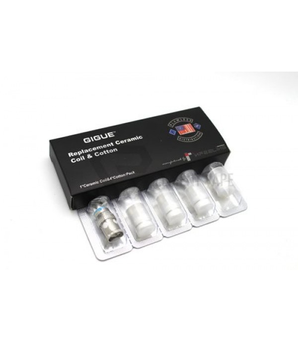 Gigue Replacement Ceramic Coil & Cotton