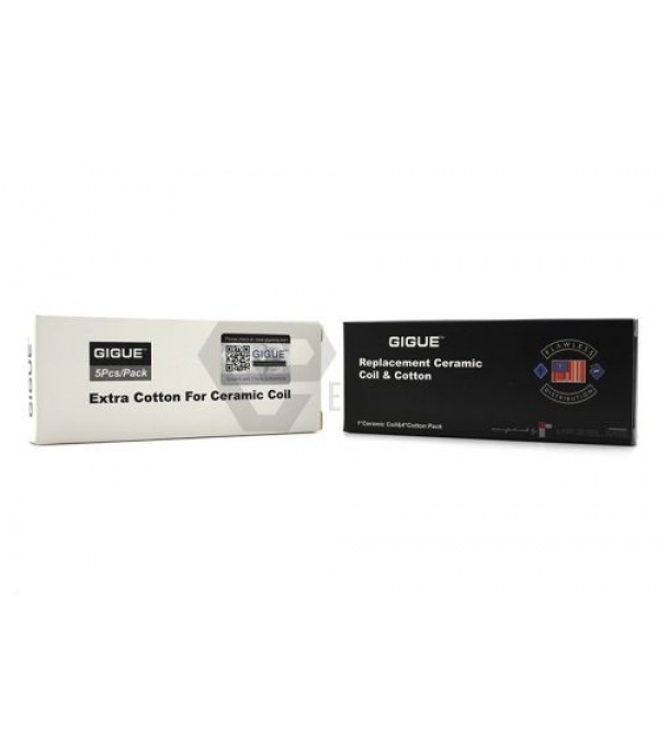Gigue Replacement Ceramic Coil & Cotton