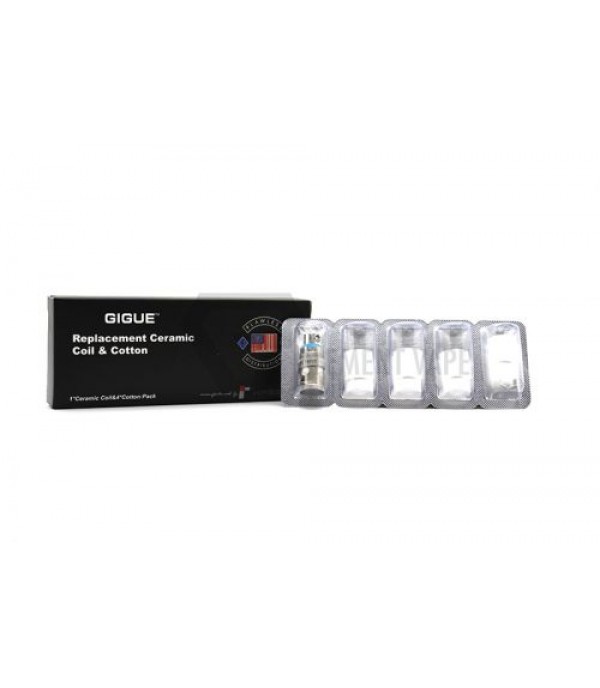Gigue Replacement Ceramic Coil & Cotton