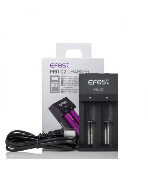 Efest PRO C2 2-Bay Smart Battery Charger