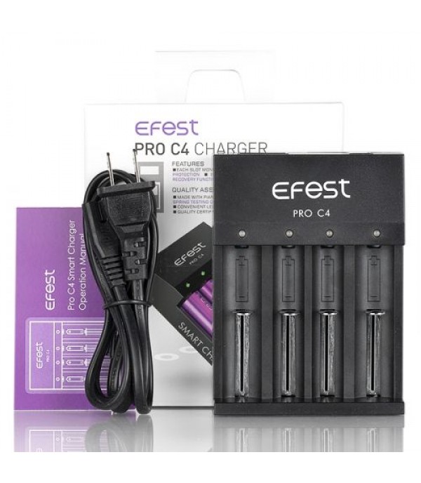 Efest PRO C4 4-Bay Smart Battery Charger