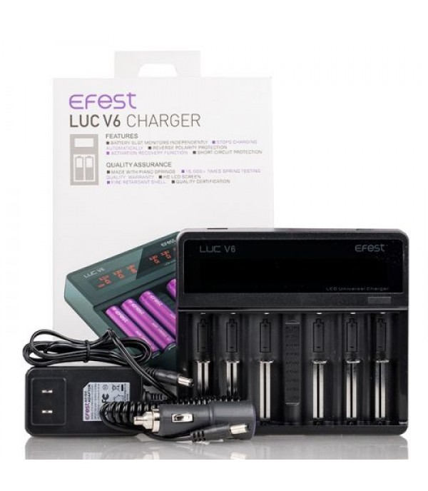 Efest LUC V6 6-Bay LCD Universal Charger