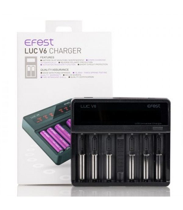 Efest LUC V6 6-Bay LCD Universal Charger