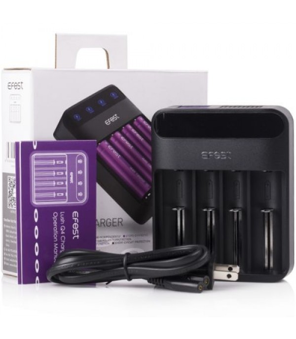 Efest LUSH Q4 4-Bay Intelligent LED Battery Charger