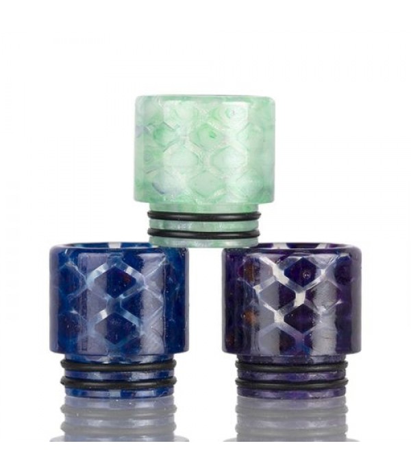 810 Clear Snakeskin Resin Drip Tip