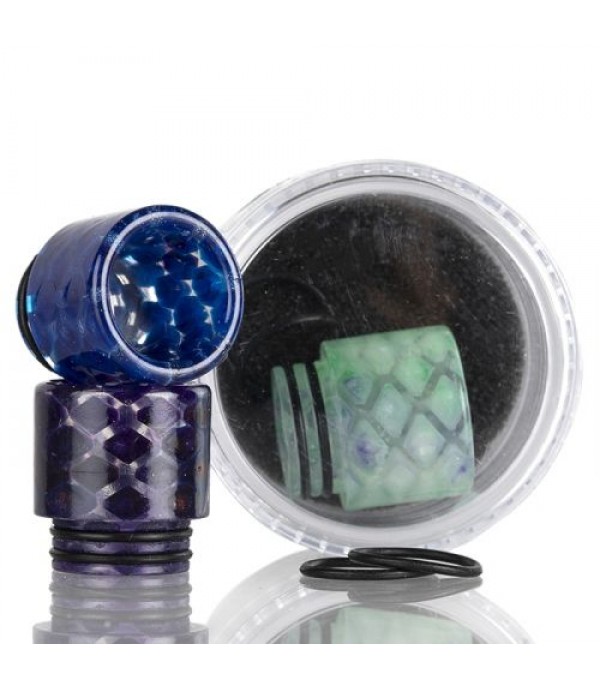810 Clear Snakeskin Resin Drip Tip