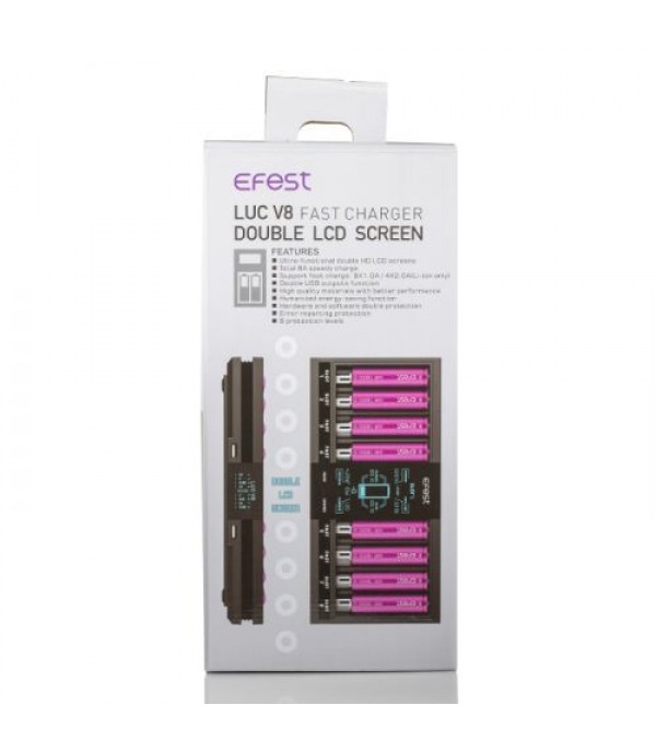 EFEST LUC V8 Double LCD Screen Fast Battery Charger