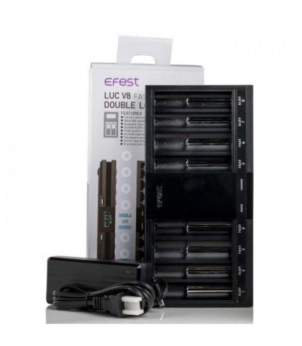 EFEST LUC V8 Double LCD Screen Fast Battery Charger