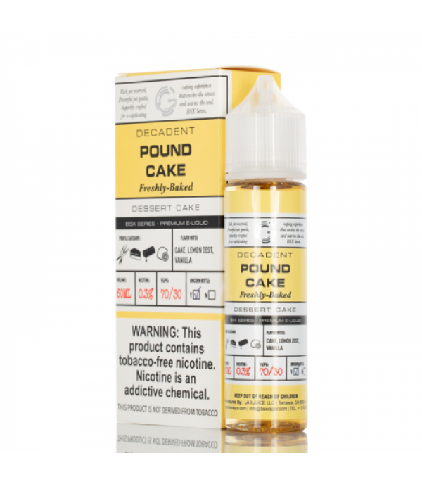 Pound Cake - Basix Series - Glas E-Liquid - 60mL