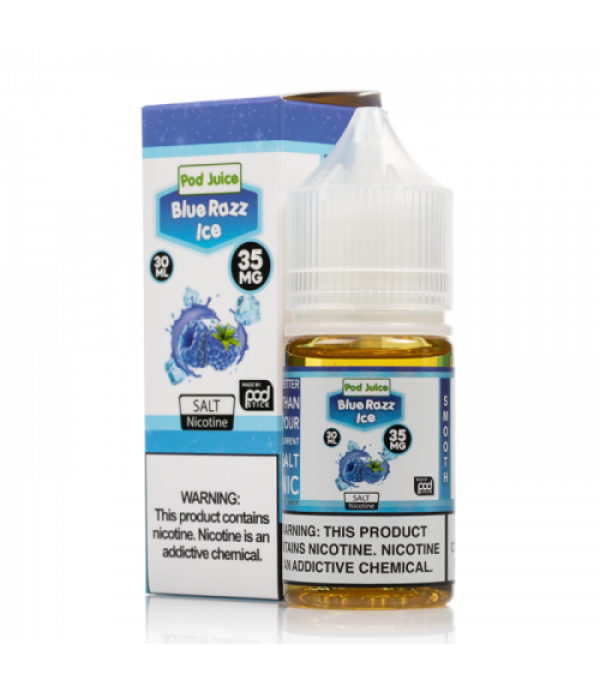 Blue Razz ICE - Pod Juice E-Liquid - 30mL