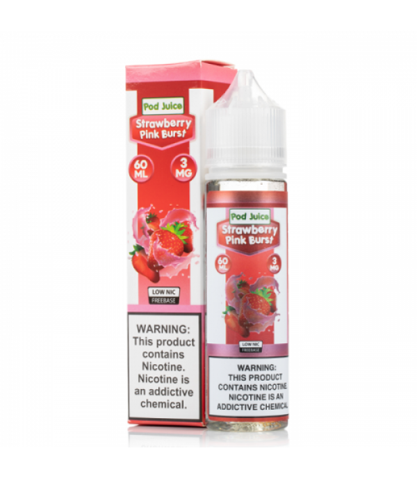 Strawberry Pink Burst - Pod Juice E-Liquid - 60mL