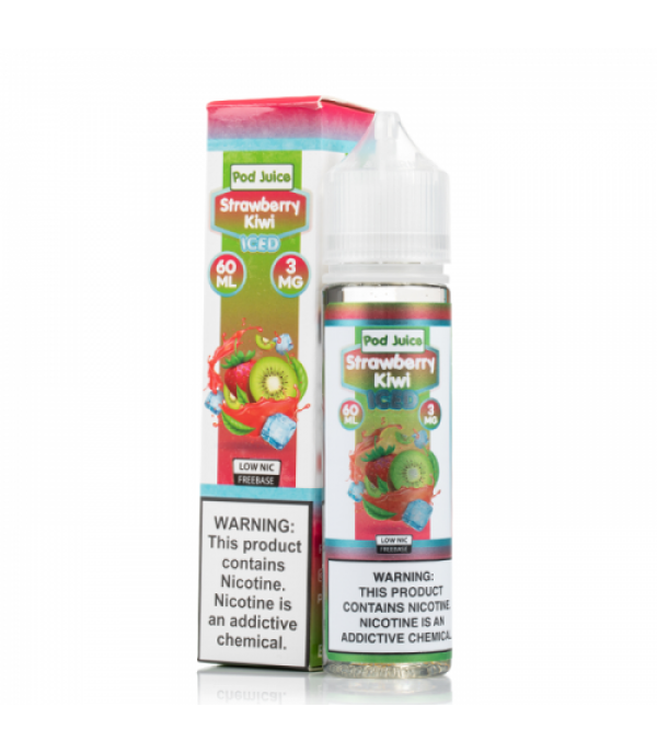 Strawberry Kiwi ICE - Pod Juice E-Liquid - 60mL