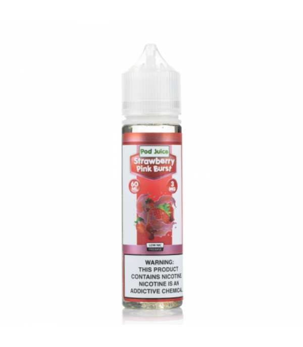 Strawberry Pink Burst - Pod Juice E-Liquid - 60mL