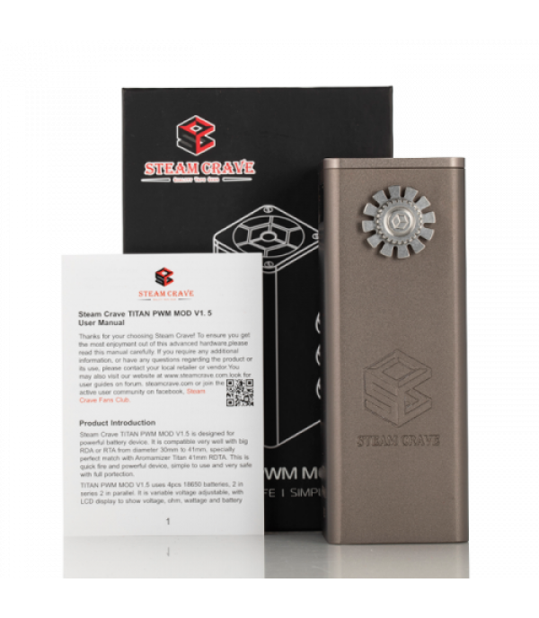 Steam Crave TITAN PWM V1.5 300W Box Mod